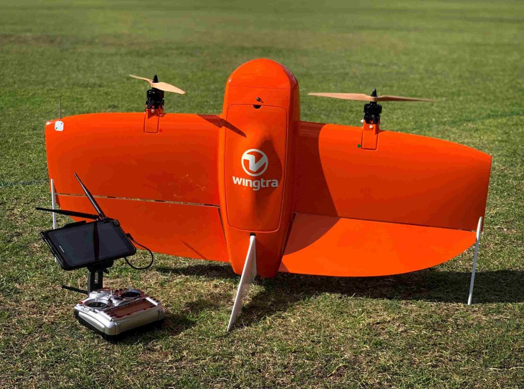 Vtol fixed wing drone