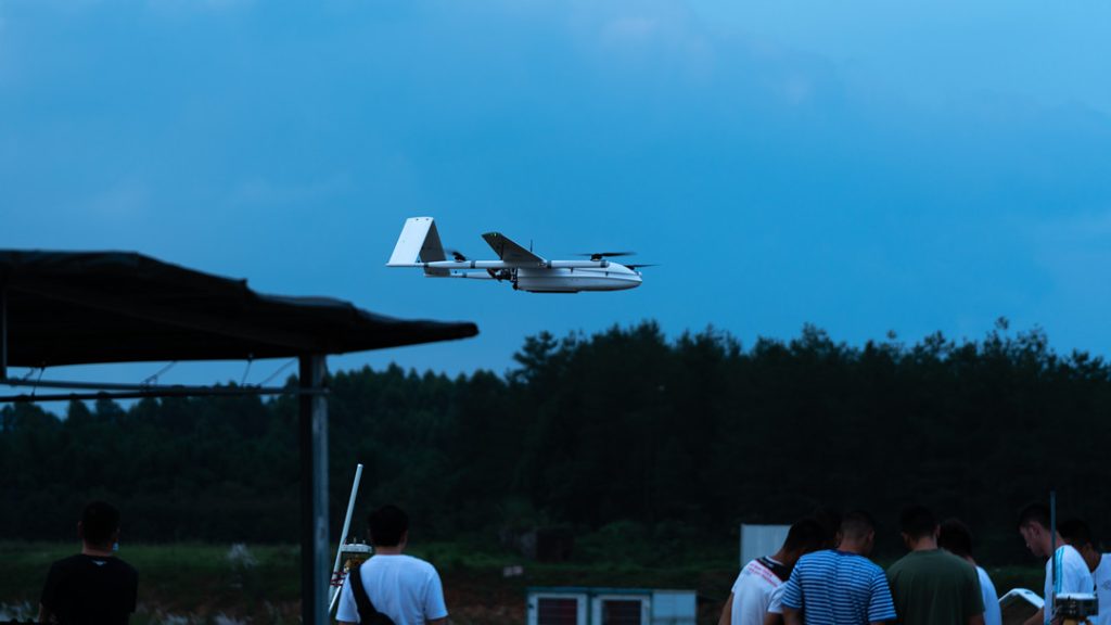 CW-30E flying at night