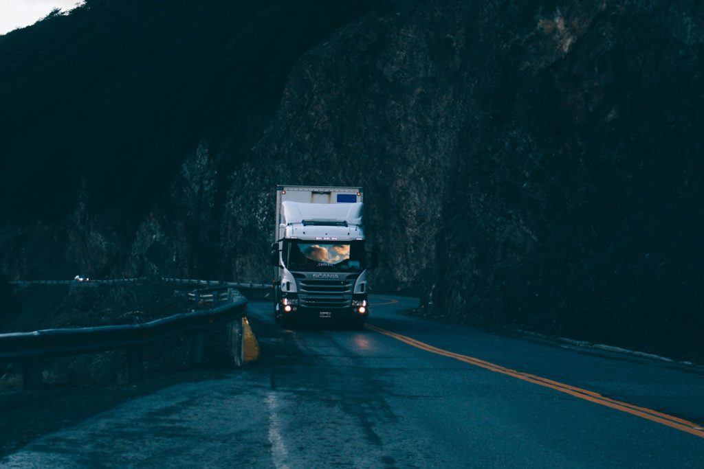 Truck at night