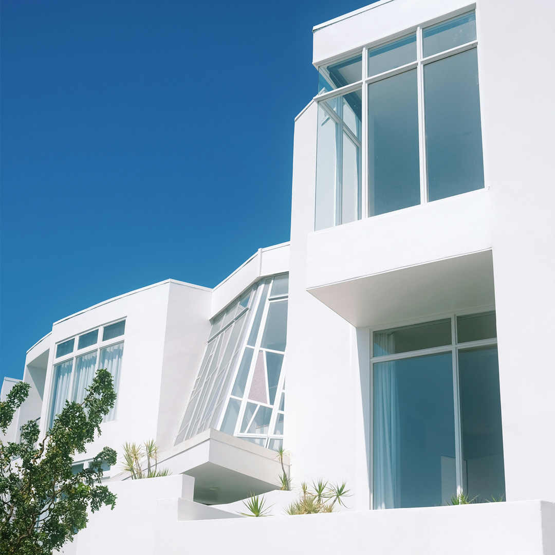 Windows of a villa